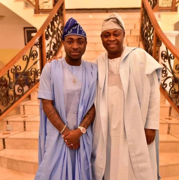 Parts of Davido’s father’s house gutted by fire (Video)