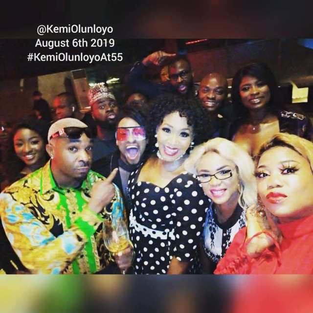 Iyabo Ojo ends beef with Kemi Olunloyo, surprises her at her 55th birthday dinner (Photos)
