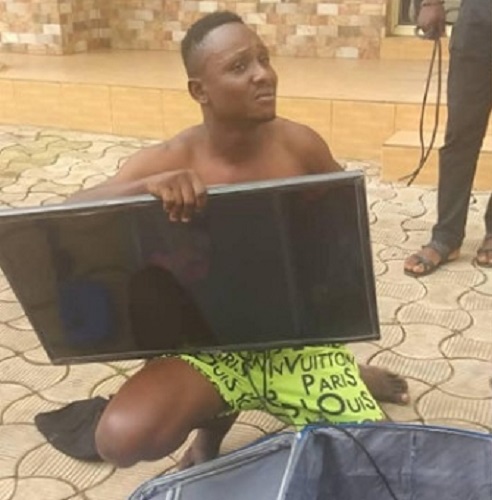 Man caught after stealing hotel’s plasma TV with a trolley bag in Benue