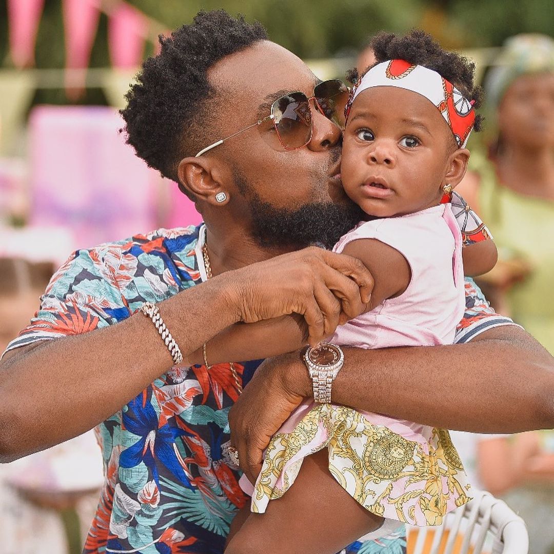 Patoranking celebrates daughter, Wilmer as she clocks one
