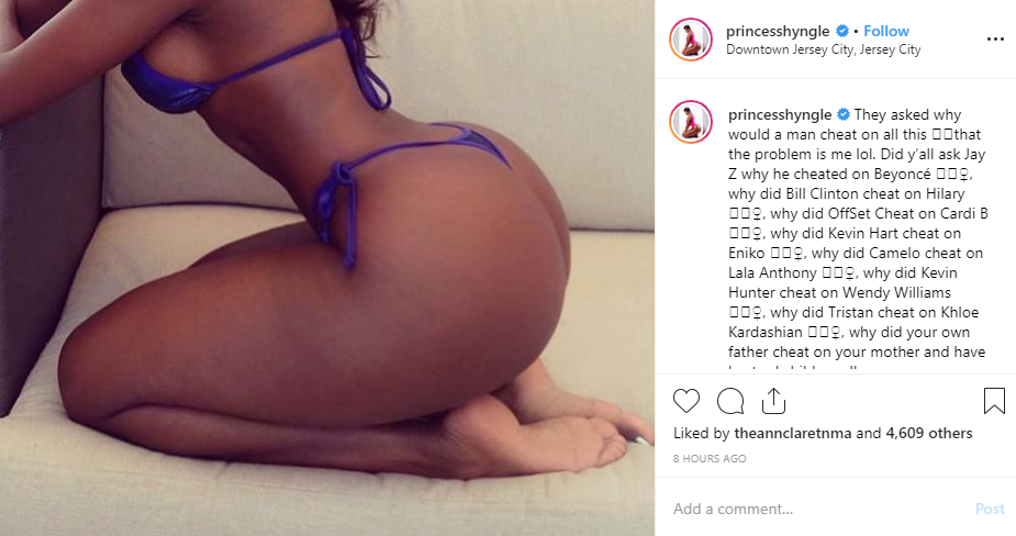 Princess Shyngle busted after stealing Instagram user’s body and using it like it were hers