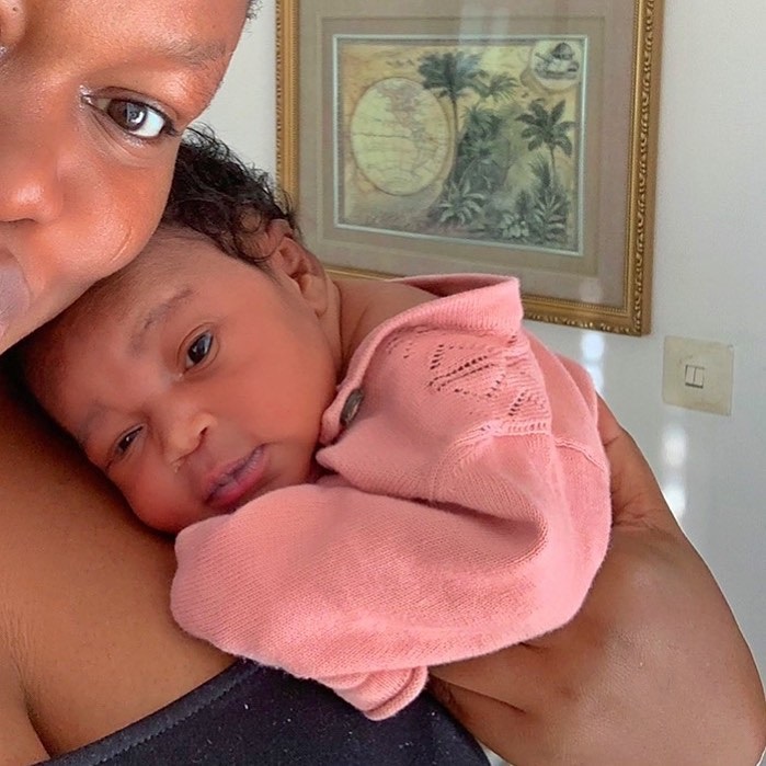 Ruth Kadiri shares cute photo of her newborn daughter.