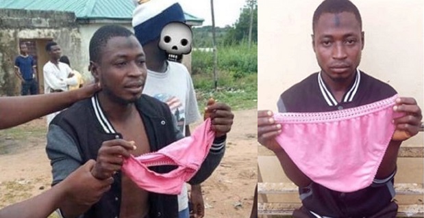 Man caught stealing a pregnant woman’s panties at IBB university (Photos)
