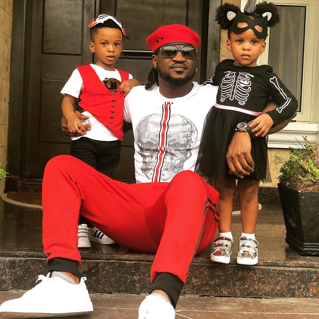 Singer, Paul Okoye shares adorable photo with his twins Nadia and Nathan