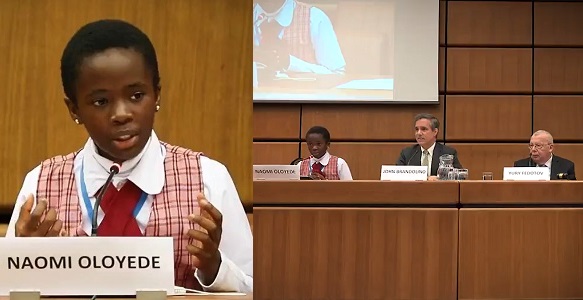 Video Of 11-year-old Nigerian Girl Speaking On Corruption At UN Conference