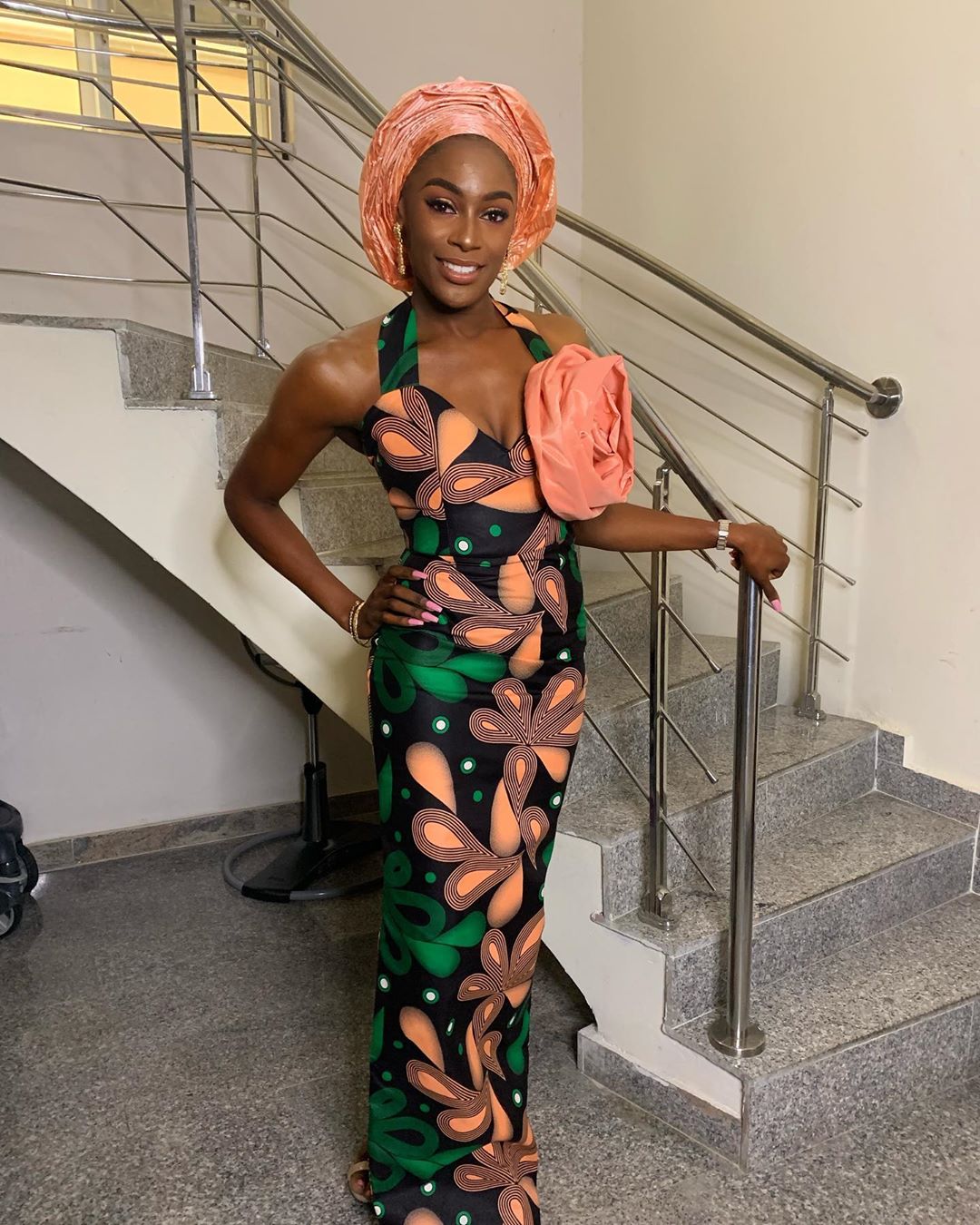 Mike’s wife, Perri and Ebuka’s wife, Cynthia Obi-Uchendu rock matching outfits as they step out for event