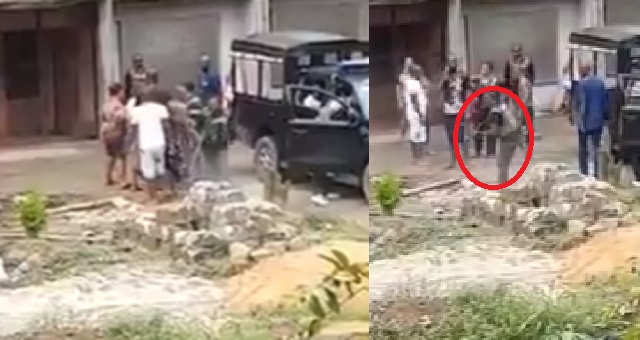Police Officer shoots sporadically at the house of a resident during an unwarranted arrest (Video)
