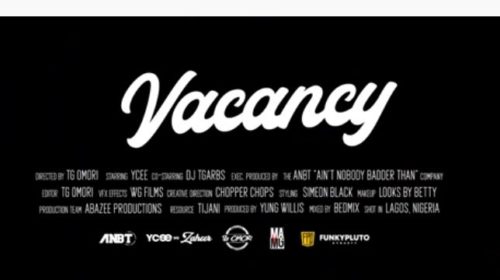 [Lyrics] Ycee – “Vacancy”